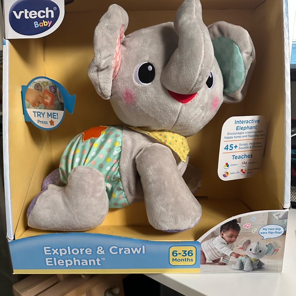 Baby Explore & Crawl Elephant AND Stacking/Blocks Toy